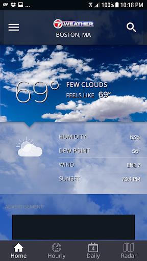 WHDH 7 Weather - Boston ဖန်သားပြင်ဓာတ်ပုံ 0