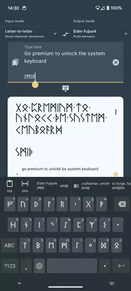 Write in Runic (Runes writer) Schermafbeelding 1