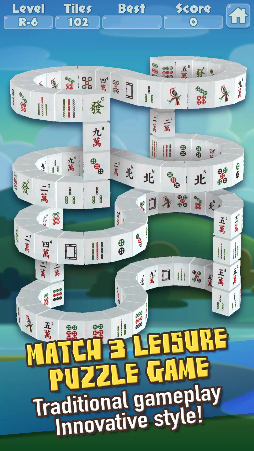 3D Mahjong Triple Tile Match Captura de tela 0