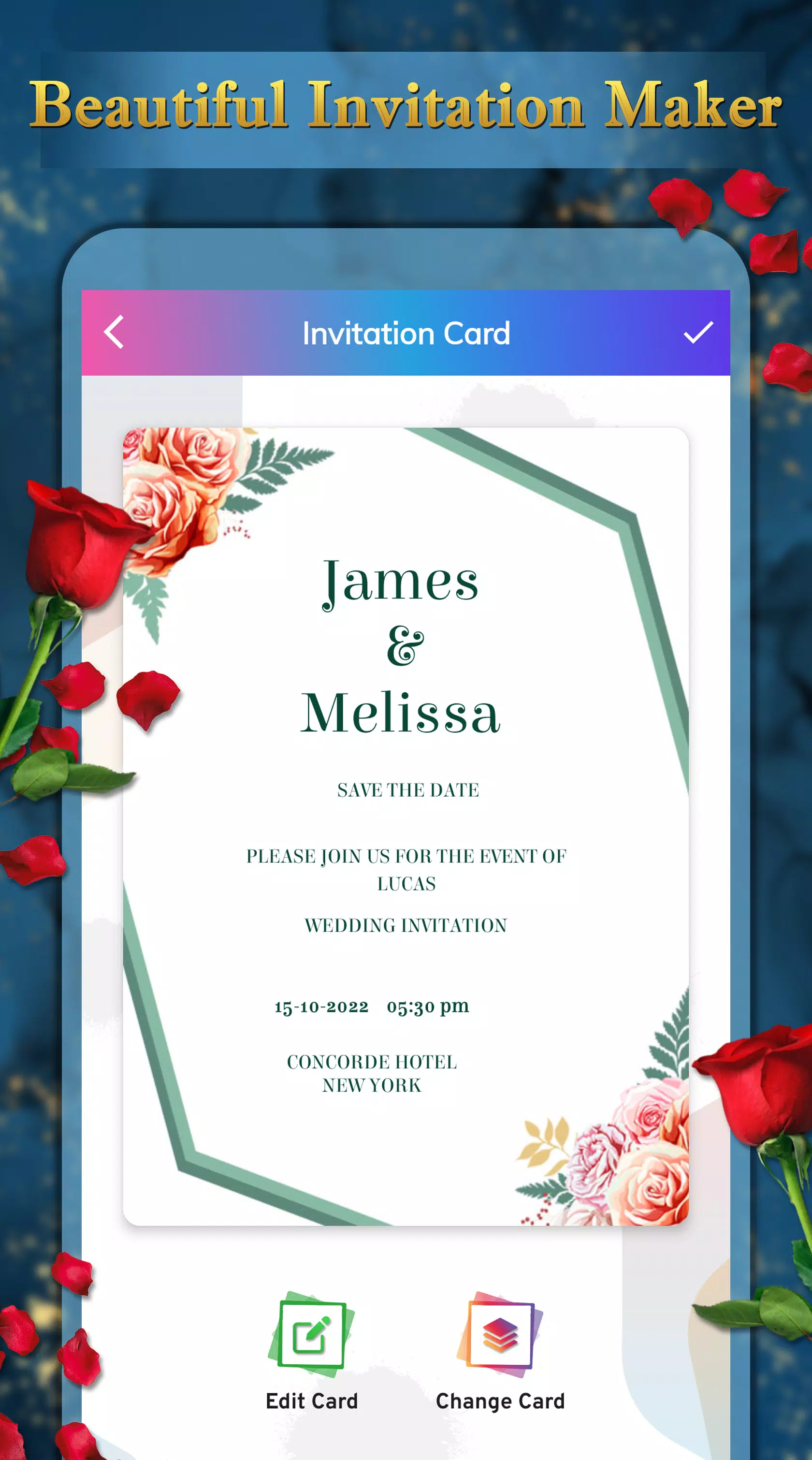 Invitation Card Maker স্ক্রিনশট 3