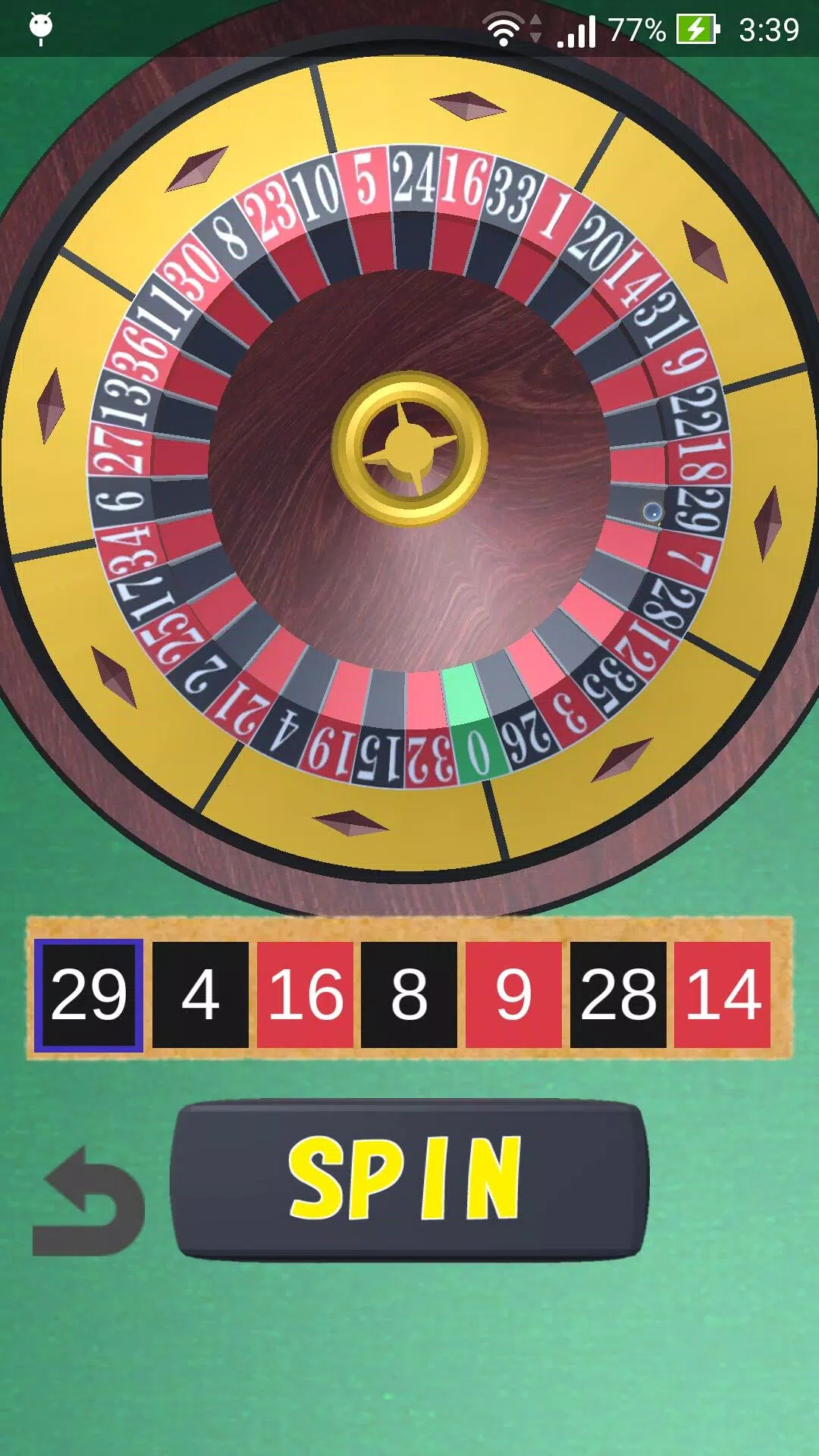 Roulette Wheel Screenshot 2