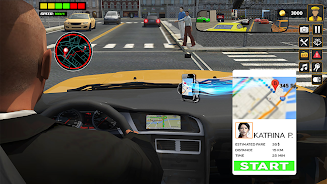 US Taxi Car Driving Games Zrzut ekranu 2