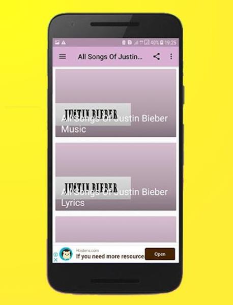 All Songs Of Justin Bieber Offline應用截圖第2張