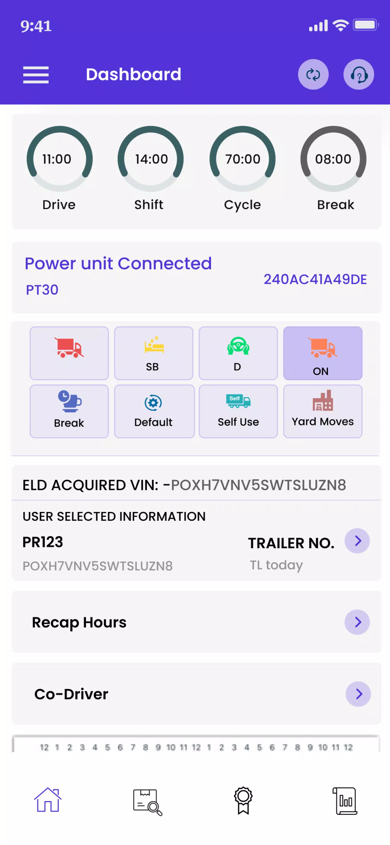 ELD Mandate HOS ဖန်သားပြင်ဓာတ်ပုံ 2