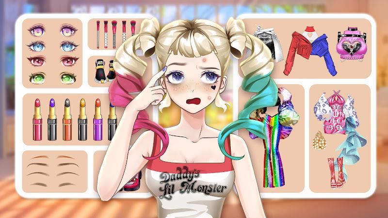 Anime Fashion Princess Dressup ဖန်သားပြင်ဓာတ်ပုံ 2