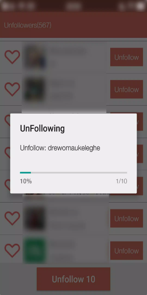 Unfollower Plus - Non followers & Following 스크린샷 1