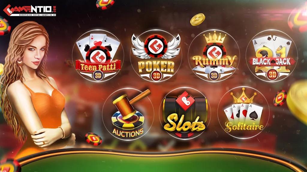 Gamentio 3D: Poker Teenpatti R應用截圖第0張