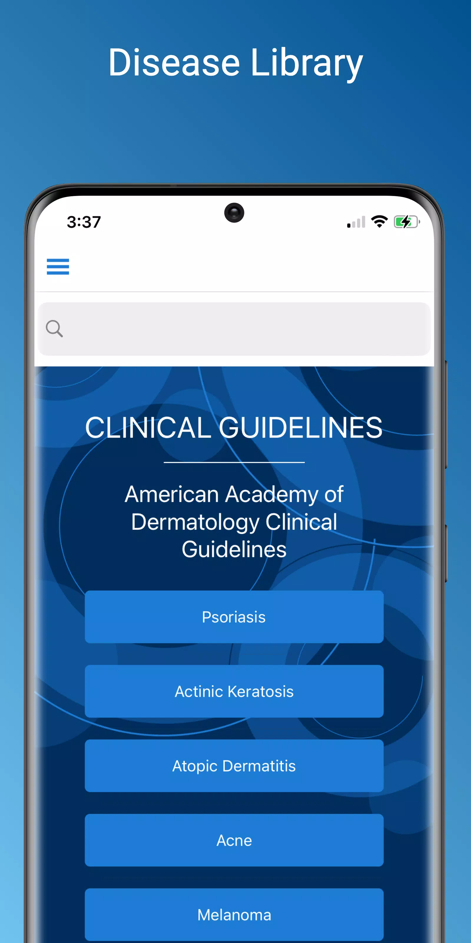 Clinical Guidelines Capture d'écran 0