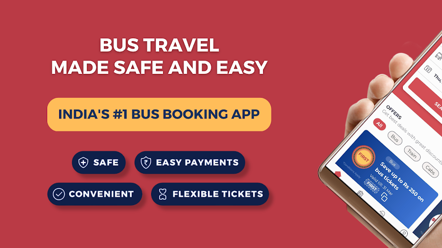 redBus Book Bus, Train Tickets 스크린샷 0