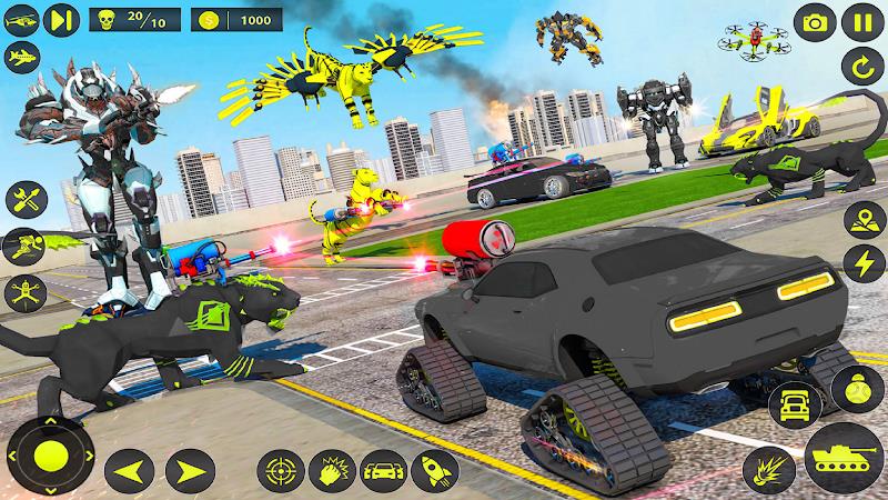 Army Tank Robot Car Games: Tangkapan skrin 1