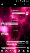 SMS Messages GlassNebula Theme Ekran Görüntüsü 1