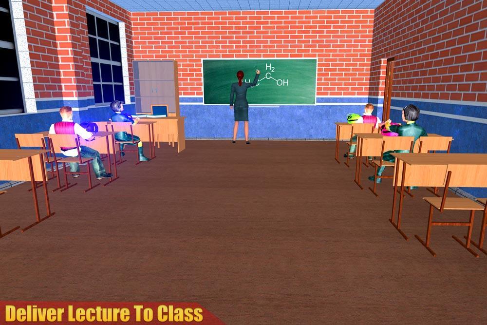 Virtual High School Teacher 3D ဖန်သားပြင်ဓာတ်ပုံ 2