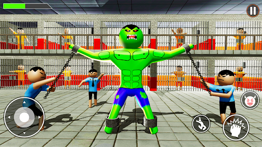 Schermata Incredible Monster: Superhero Prison Escape Games 2