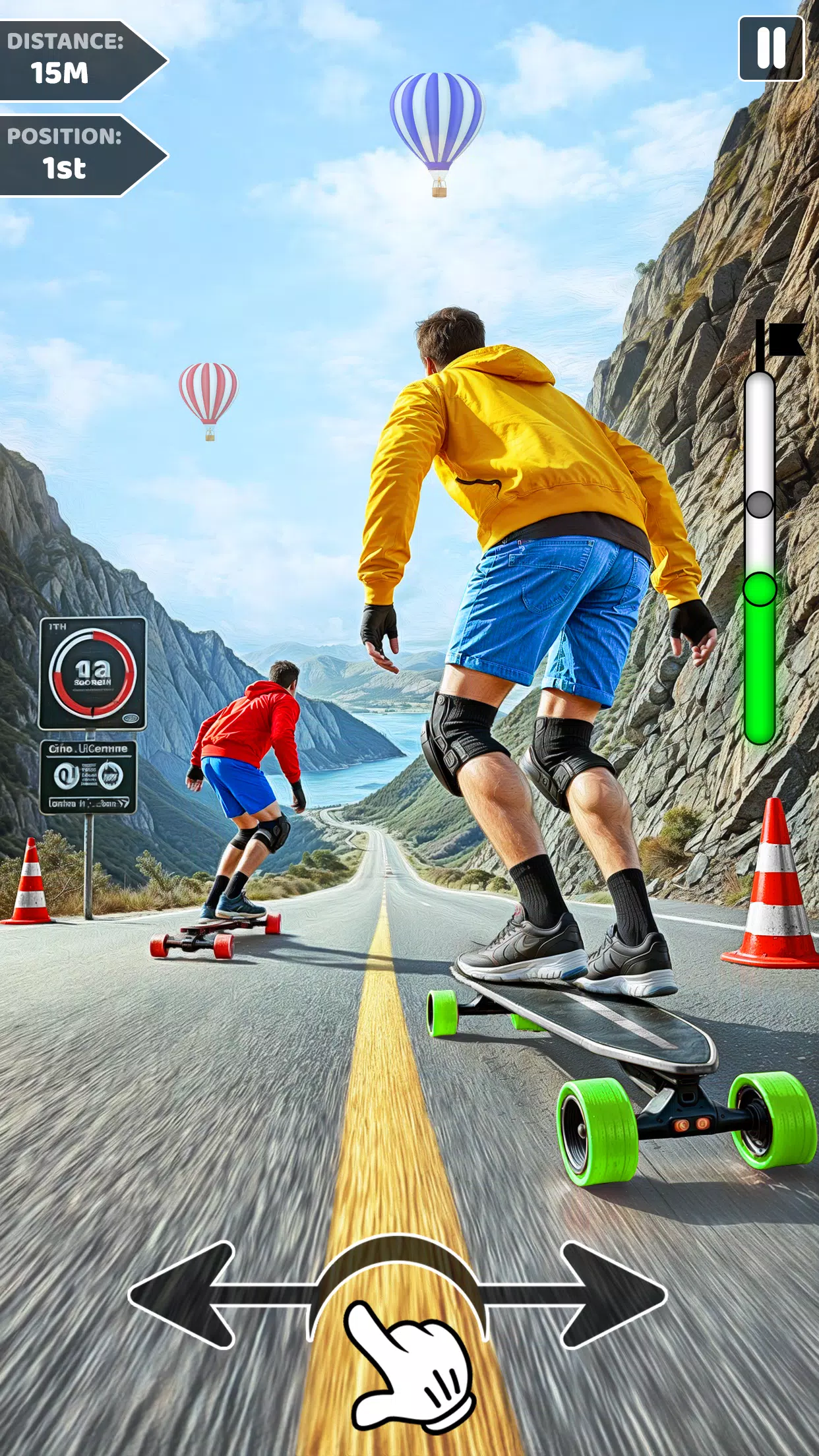 Downhill Skateboarding Game 스크린샷 2