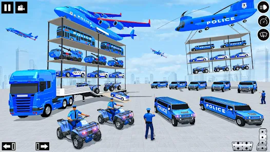 Police Multi Level Formula Car Parking Games ဖန်သားပြင်ဓာတ်ပုံ 0