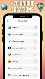 Sweden VPN Скриншот 2