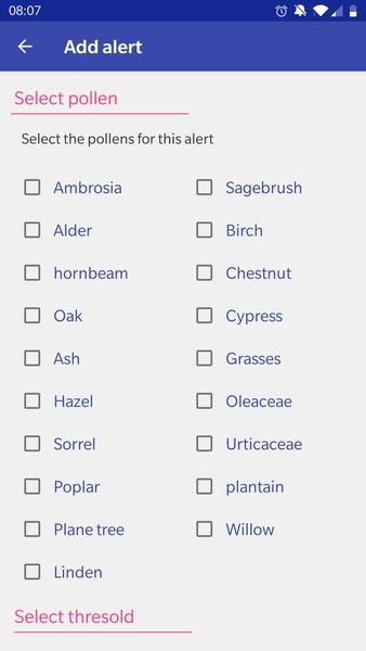 Alert Pollen スクリーンショット 1
