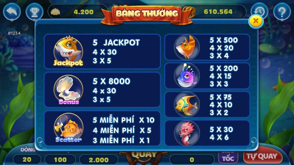 Thánh bắn cá ăn xu slots - bắn cá siêu thị應用截圖第0張