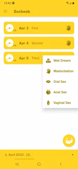 Sex Tracker स्क्रीनशॉट 2