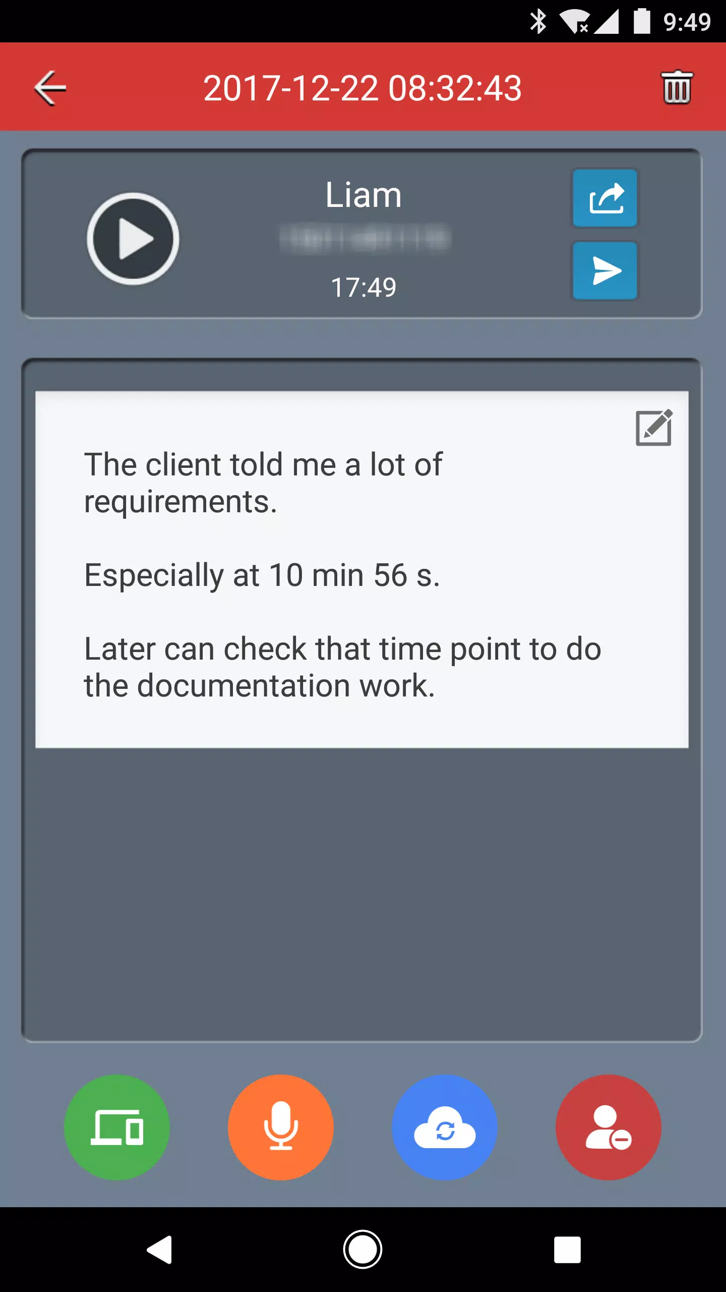 Schermata Call Recorder 3