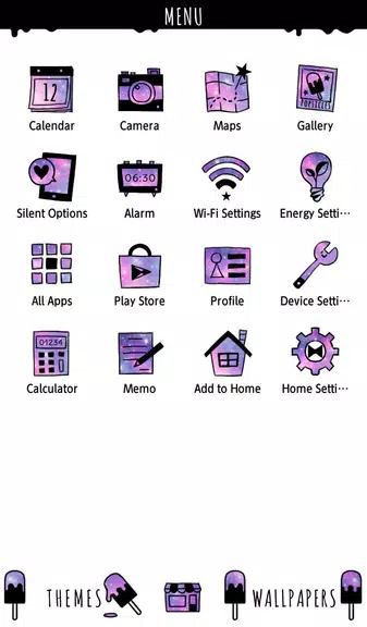 Popsicle Galaxy Theme應用截圖第1張