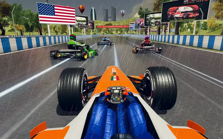 Go Kart Racing Games 3D Stunt Schermafbeelding 1