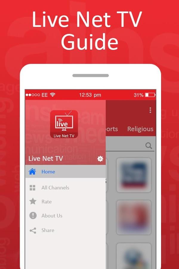 Live Net TV Streaming Guide スクリーンショット 2