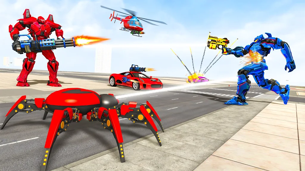 Spider Robot Games: Robot Car Screenshot 1