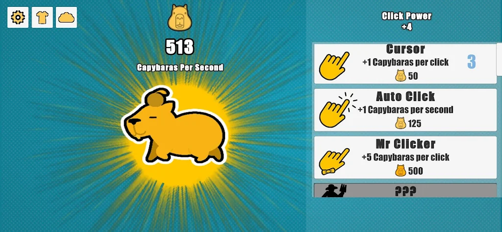 Capybara Clicker ภาพหน้าจอ 0