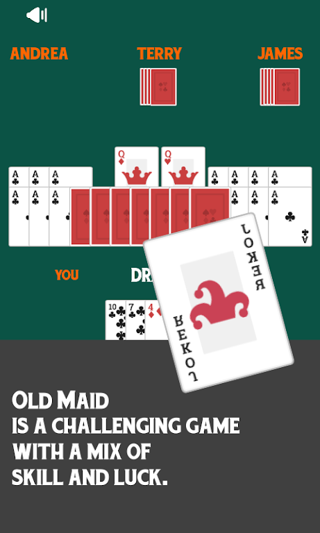 Old Maid Free Card Game Captura de tela 0