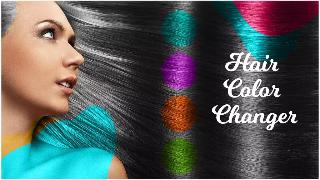 Hair Color Changer Editor Captura de pantalla 0