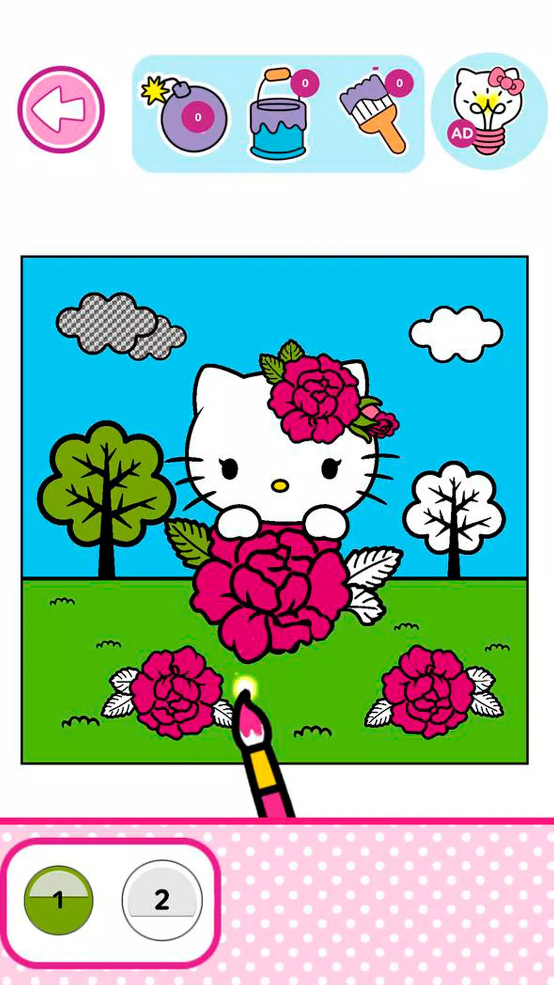 Hello Kitty: Libro Colorear Captura de pantalla 0