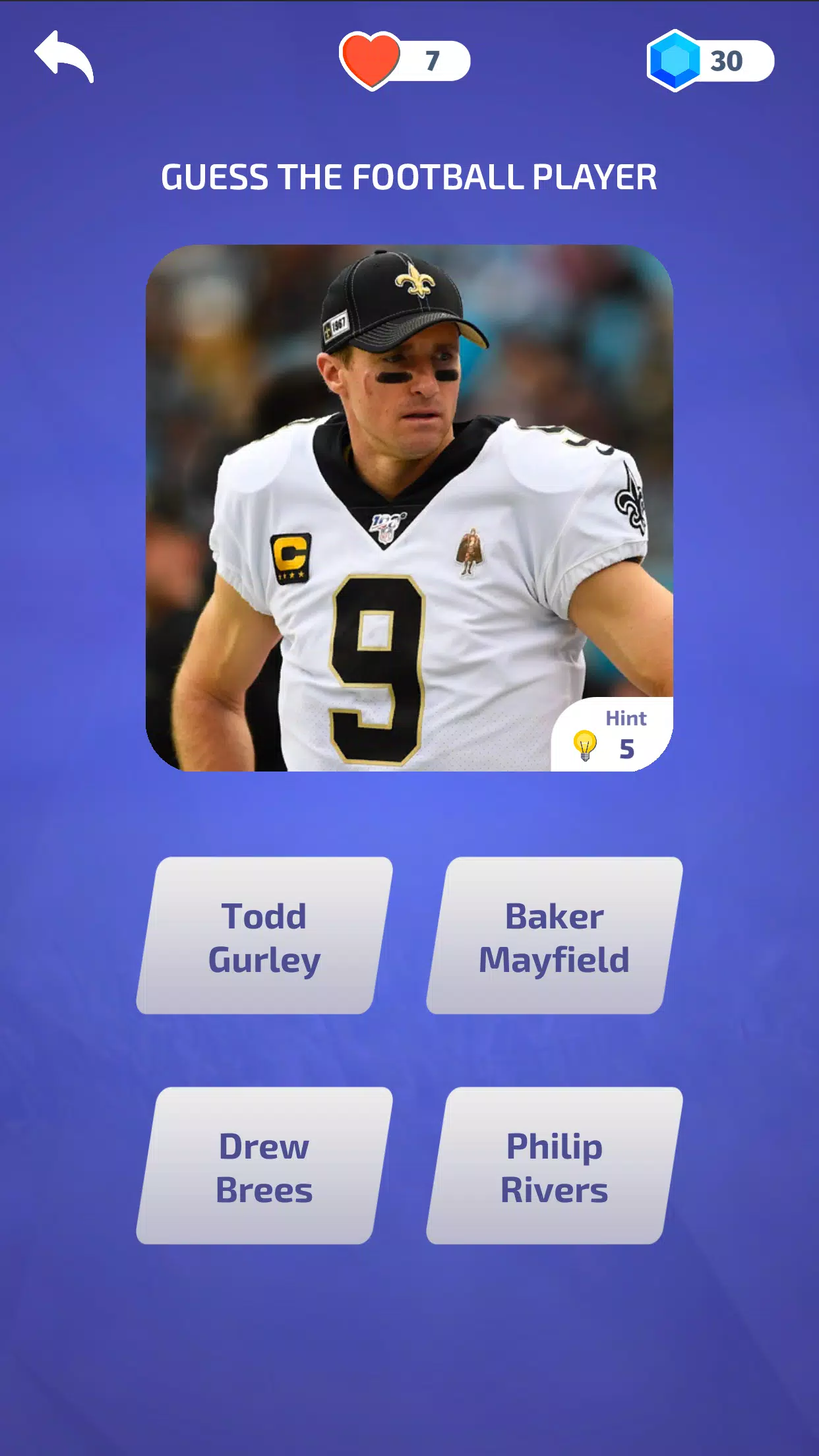 American Football - Quiz ဖန်သားပြင်ဓာတ်ပုံ 0