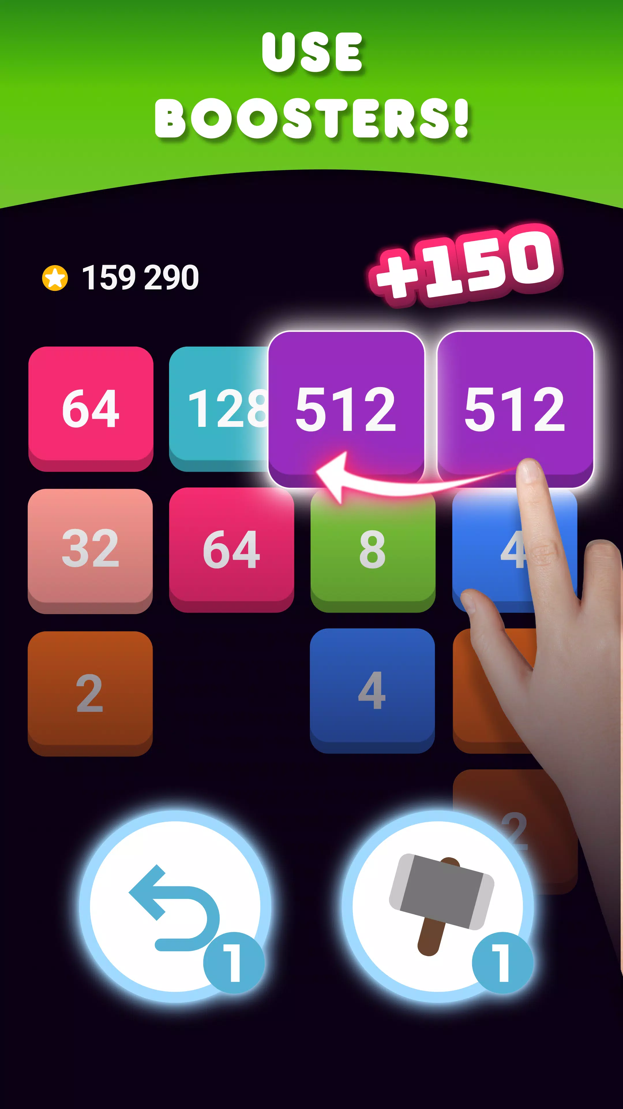 2048: Puzzle Game! Merge Block Ảnh chụp màn hình 3