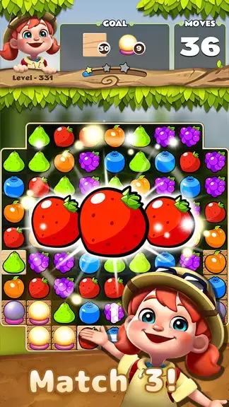 Fruits POP : Match 3 Puzzle Tangkapan skrin 1