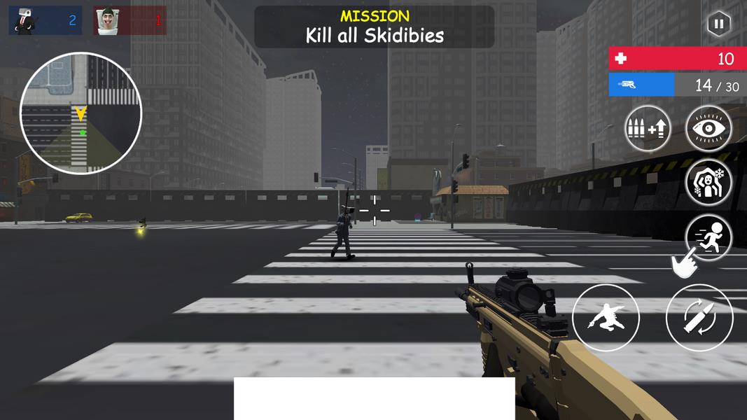 Shoot Skibd Toilet Survival.io ภาพหน้าจอ 1