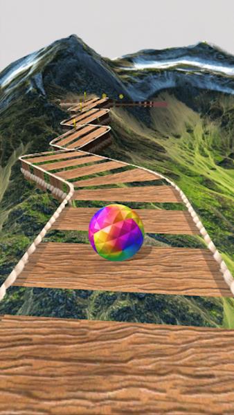 Sky Rolling Balls 3D Schermafbeelding 0