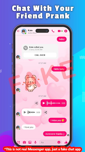 Fake Chat - Prank Message Tangkapan skrin 1