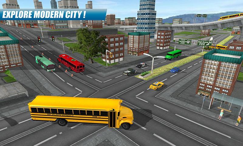 School Bus Driving Game Captura de pantalla 2