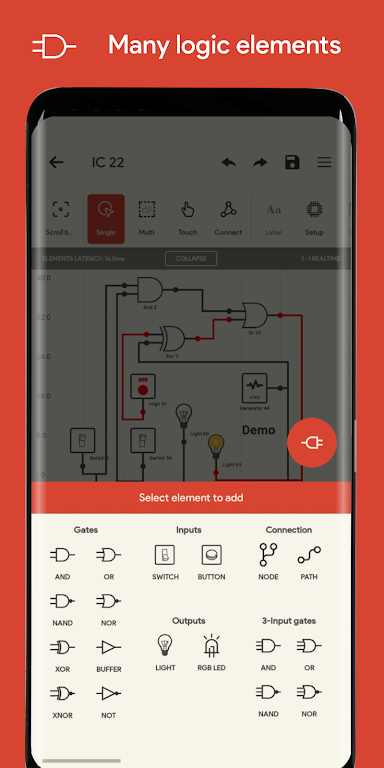 Logic Circuit Simulator Pro Mod Screenshot 2