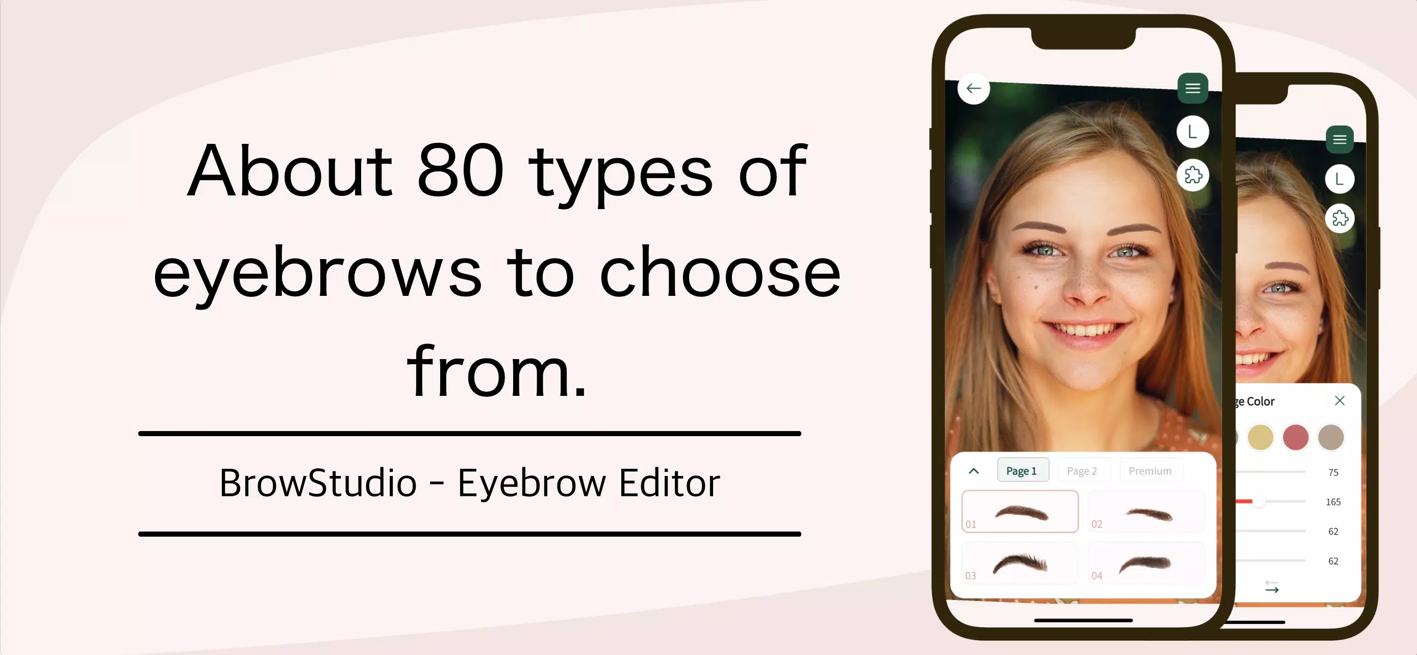 Find ideal eyebrows：BrowStudio Capture d'écran 0