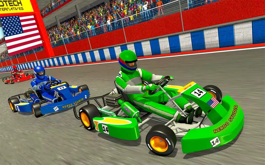 Go Kart Racing Games 3D Stunt Captura de tela 0