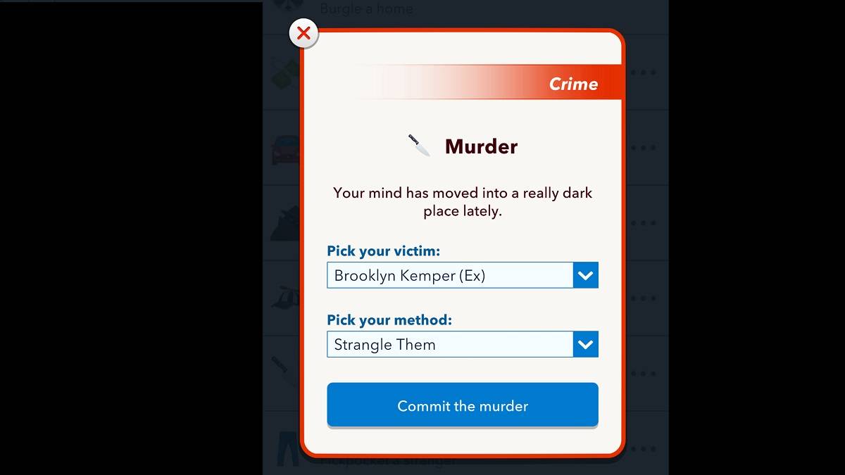 Bitlife les étrangle