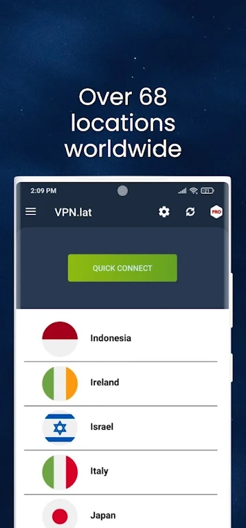 VPN lat : Unlimited Proxy ဖန်သားပြင်ဓာတ်ပုံ 2