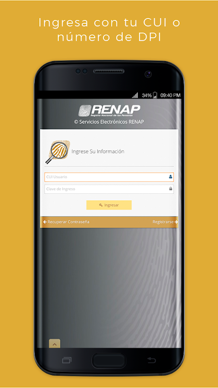 RENAP SE ภาพหน้าจอ 2