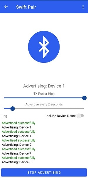 Bluetooth Le Spam Zrzut ekranu 1