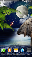 Tropical Night Live Wallpaper Captura de pantalla 0