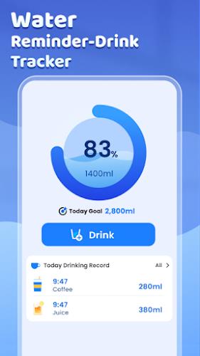 Water Reminder - Drink Tracker Schermafbeelding 0