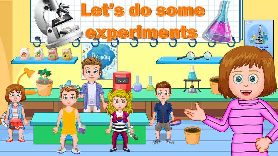 My Family Town : City School スクリーンショット 1