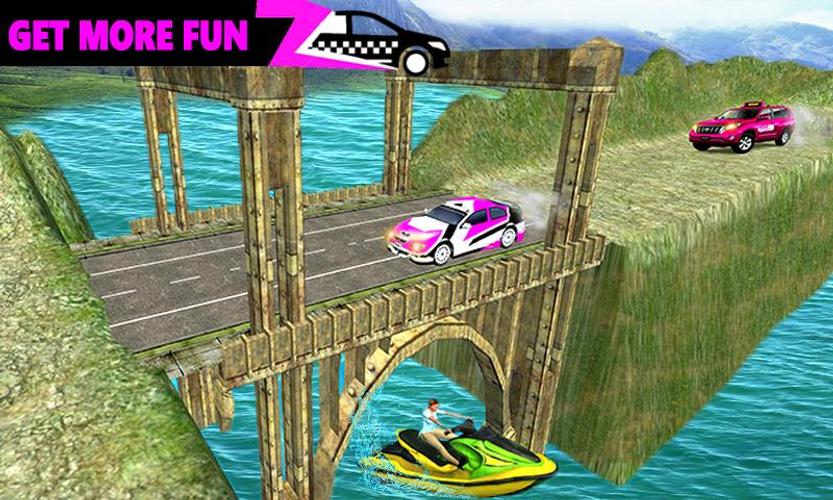 Pink Taxi Driving Game 3D 스크린샷 2